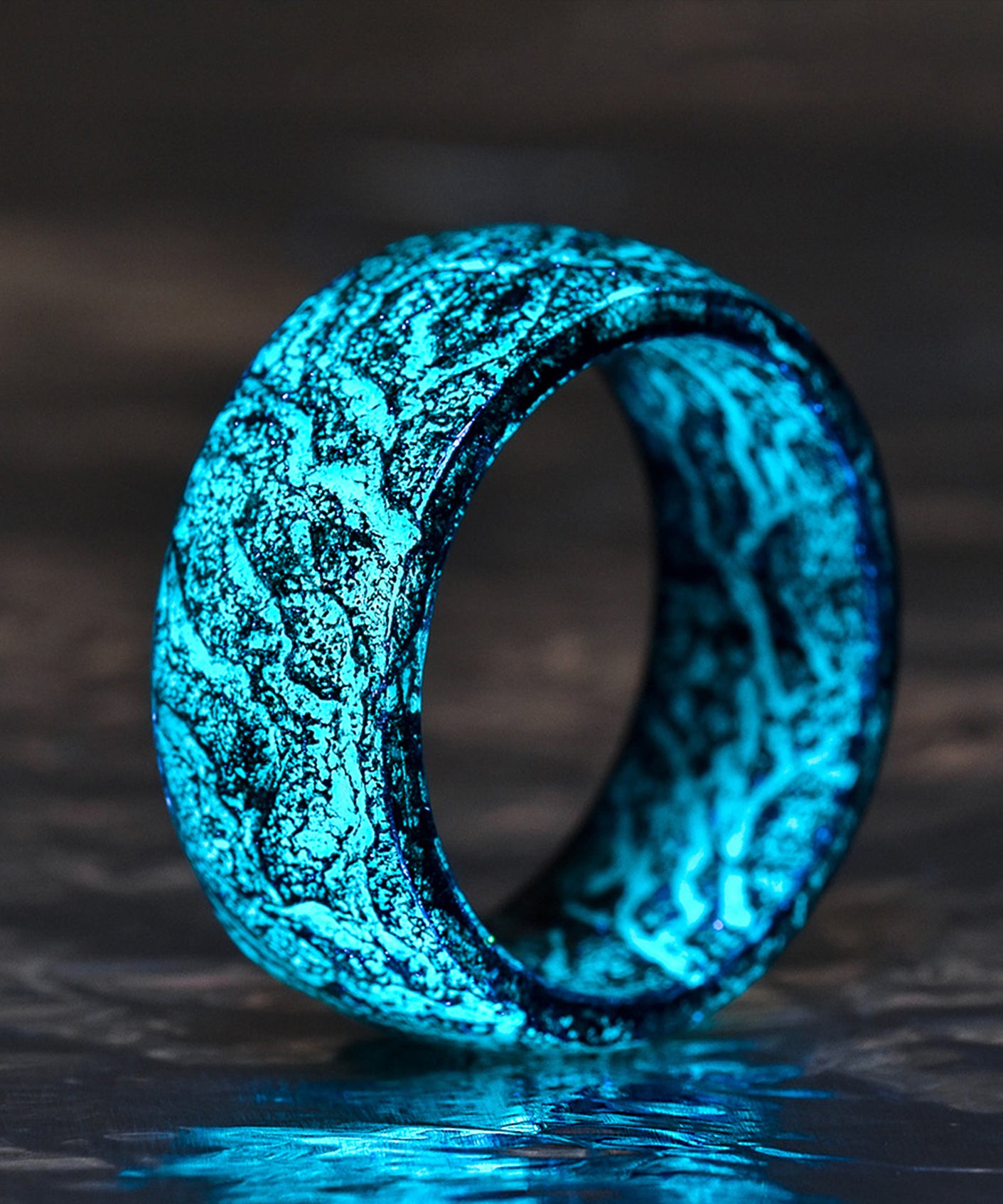 Space Meteor | Glow In The Dark Ring | Orange & Yellow | GLO Original -  Secret Woods